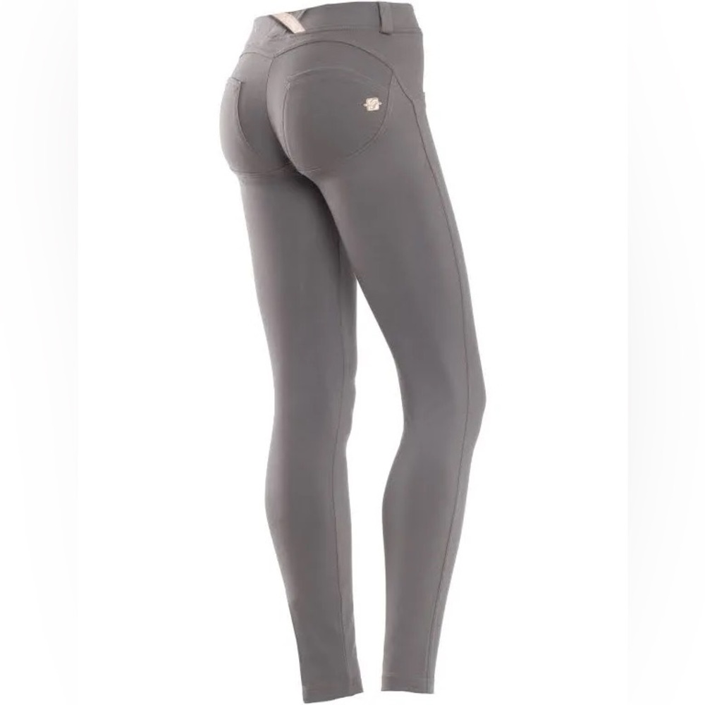 Freddy WR.UP Sculpting High Waist Skinny Pants Grey Push-Up Zip Front